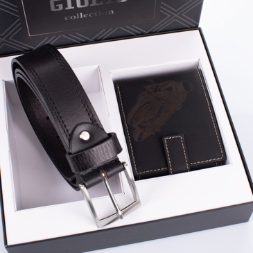 GIULIO motoros pénztárca és öv ajándékcsomag