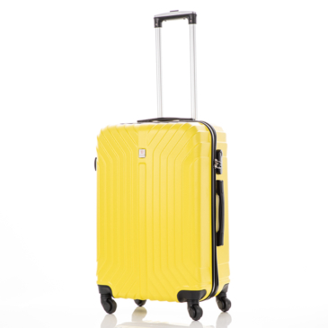 LEONARDO DA VINCI 507 3 db-os bőrönd szett Sárga színben