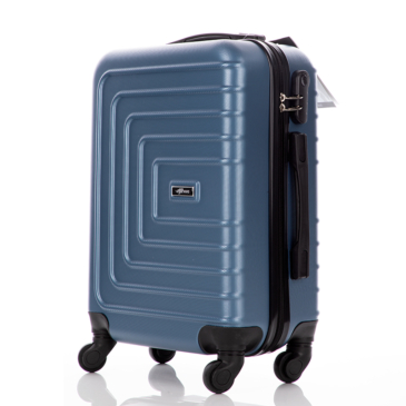 RHINO Keményfalú  Bőrönd kabin méret ÚJ WIZZAIR RYANAIR méret steelblue színben