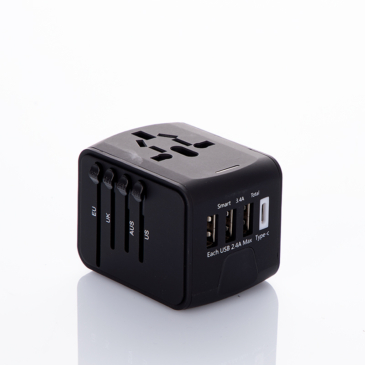 Bravo Utazási kiegészítők Világ adapter USB Töltővel SL-199-3U-T