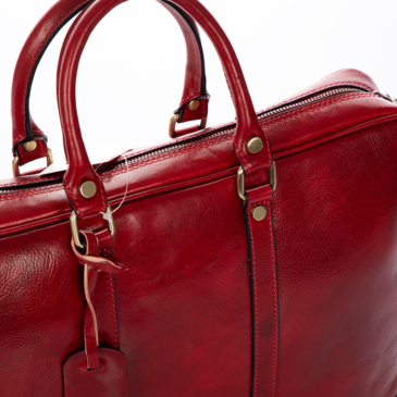 Valódi bőr Aktatáska piros színben