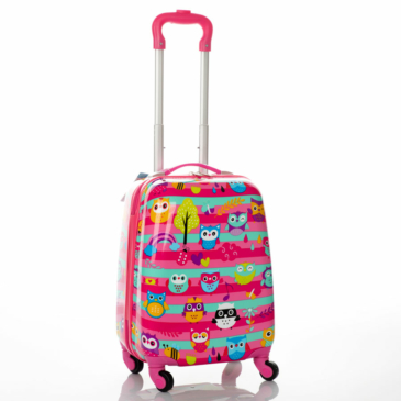 Gyermek bőrönd BAGOLY mintával