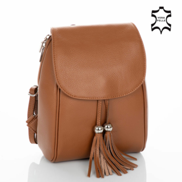 Valódi bőr női hátizsák S1288 2 LightBrown