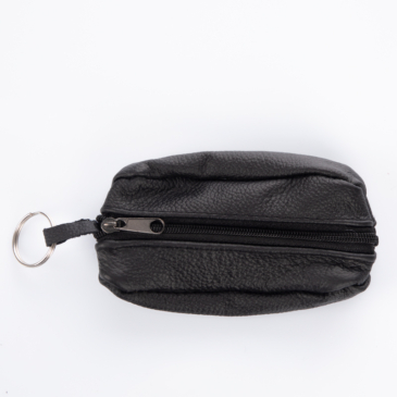 Valódi bőr kulcstartó fekete színben 1507 Black