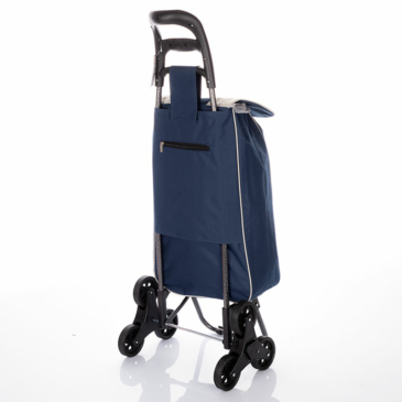 Euroline gurulós lépcsőjáró bevásárlókocsi Sötétkék színben