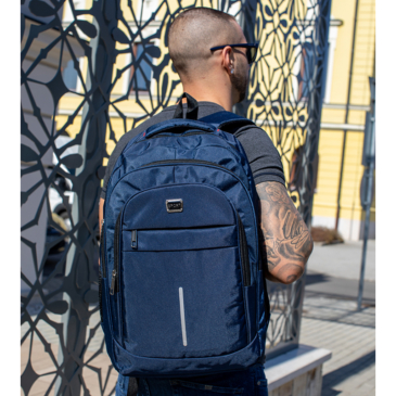  Laptoptartós Hátizsák kék színben 8003-blue