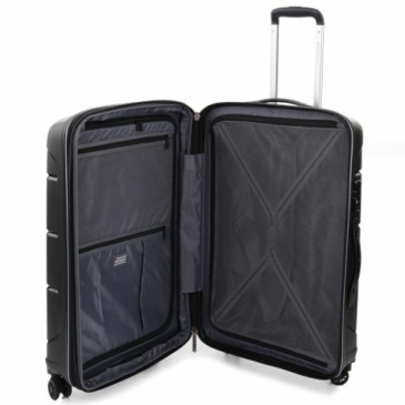 Roncato FLIGHT DLX Spinner Bőrönd R-3462 Piros ajándék bőröndhuzattal