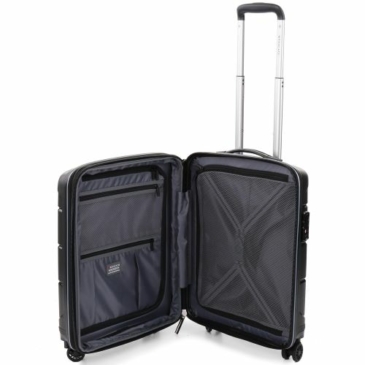 Roncato FLIGHT DLX Spinner kabinbőrönd R-3463 Fekete ajándék bőröndhuzattal