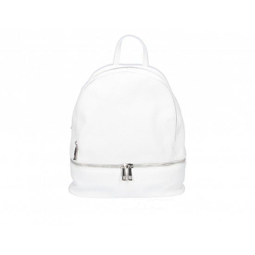 Valódi bőr női hátizsák Fehér