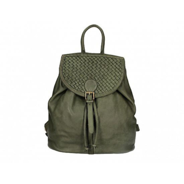 Valódi bőr női Hátizsák Zöld