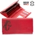 Lovas bőr piros női pénztárca RFID védelemmel díszdobozban