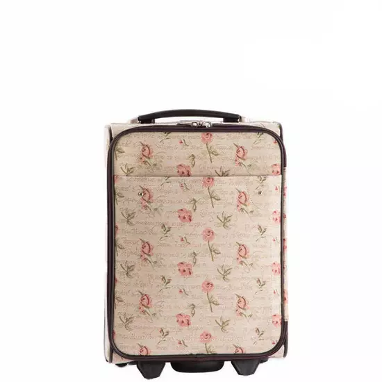Virágos bőrönd kabin méret WIZZAIR RYANAIR méret