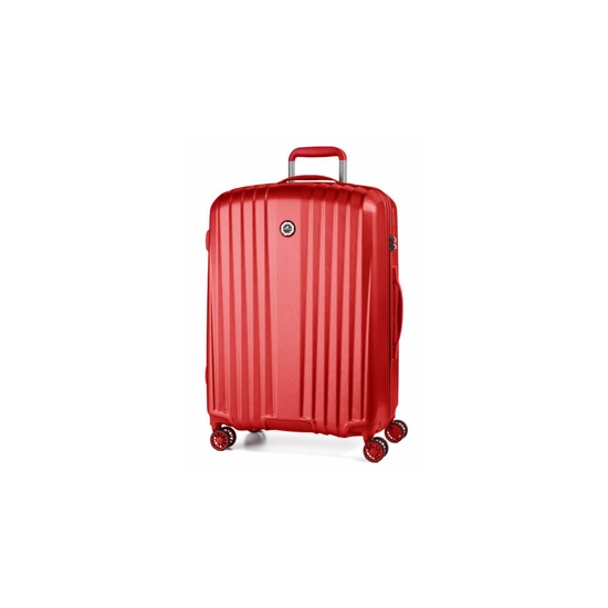 Everest Könnyü Nagy bőrönd 75x30x51cm Piros