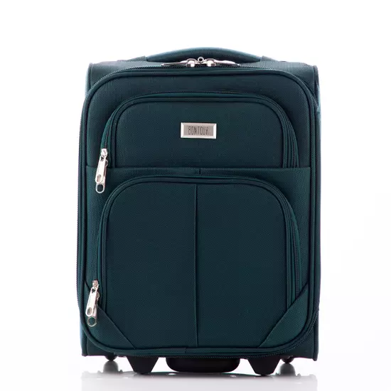 Kis méretű kabinbőrönd zöld színben Méret: 40 cm × 30 cm × 20 cm