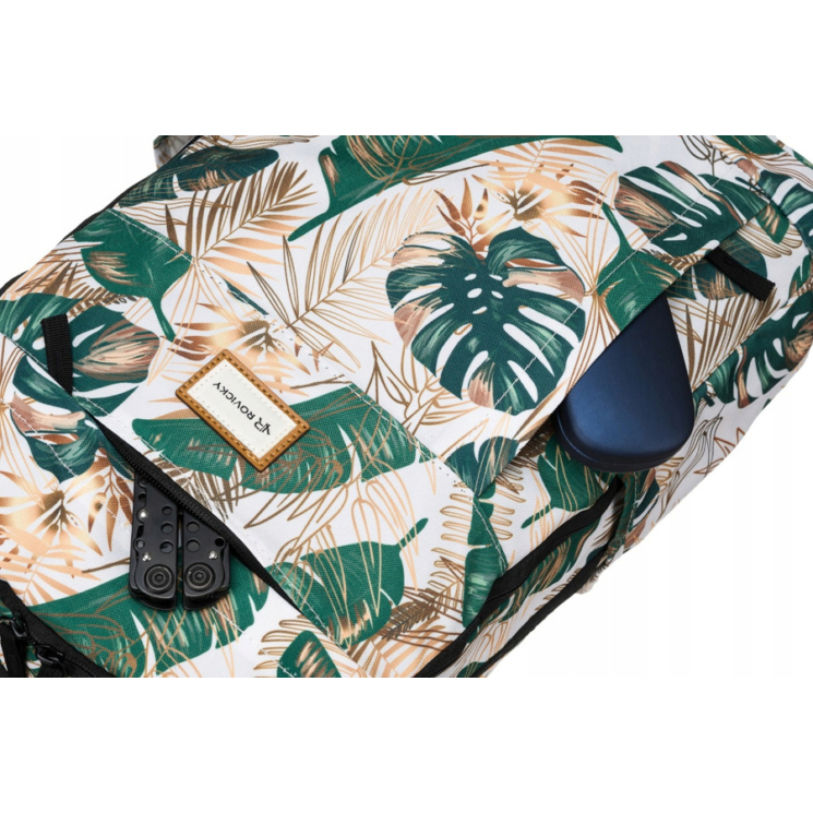 Sokzsebes Női hátizsák divatos mintában