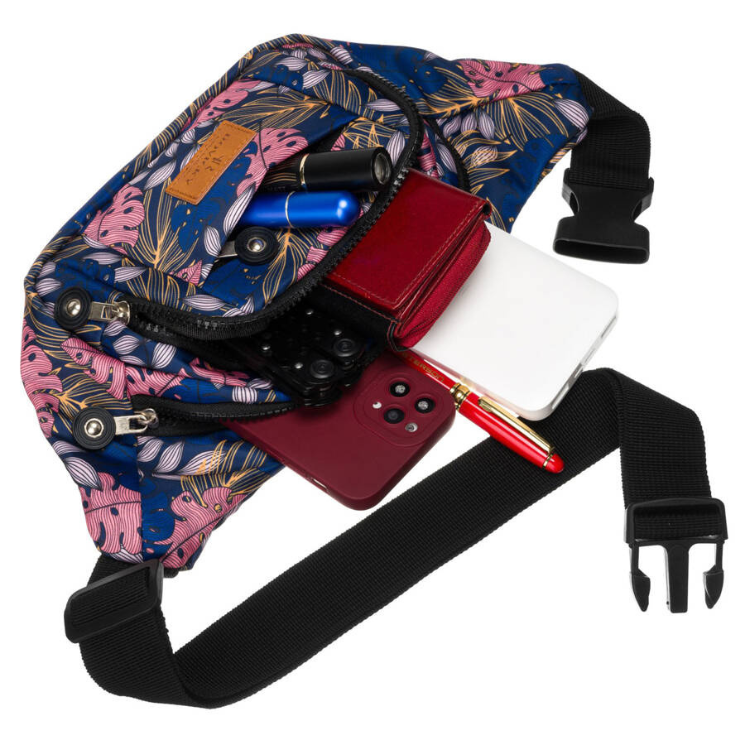 Tágas női Övtáska Divatos mintában