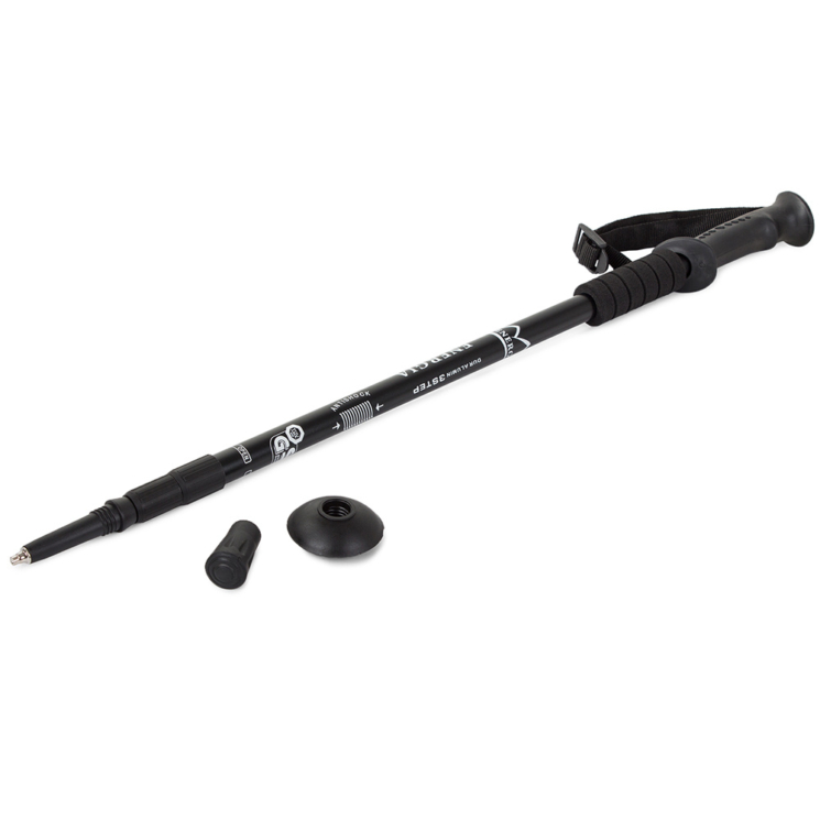 2 db-os párnázott, fekete túrabot – nordic walking