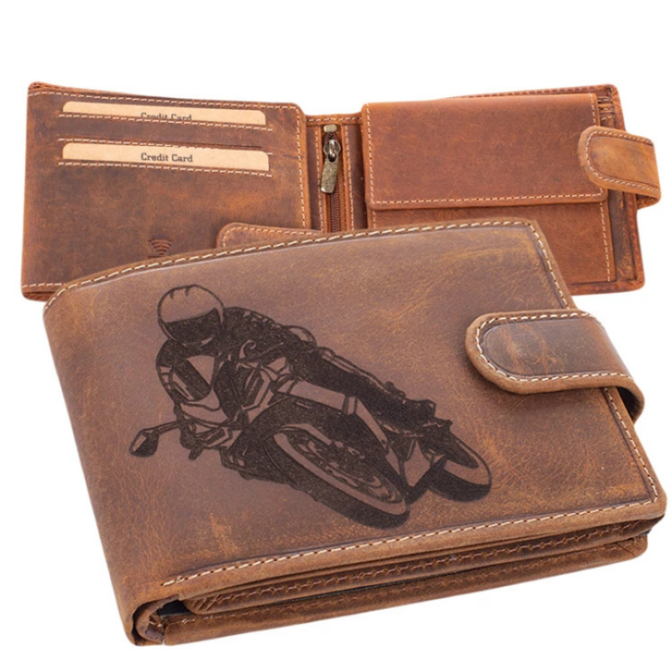 Giulio Motoros pénztárca bőr díszdobozban RFID rendszerrel