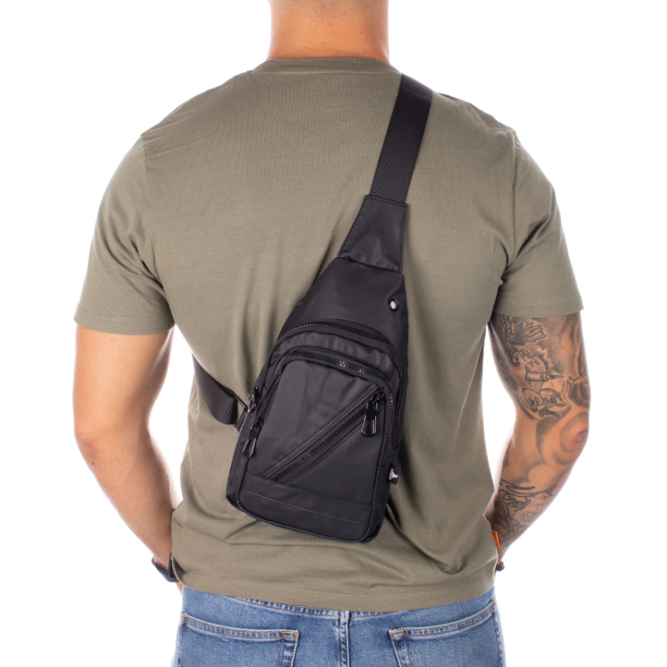 Testtáska szürke színben