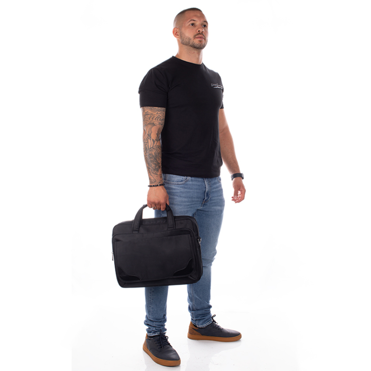 Fekete üzleti táska laptoptartóval bővíthető 9904-black