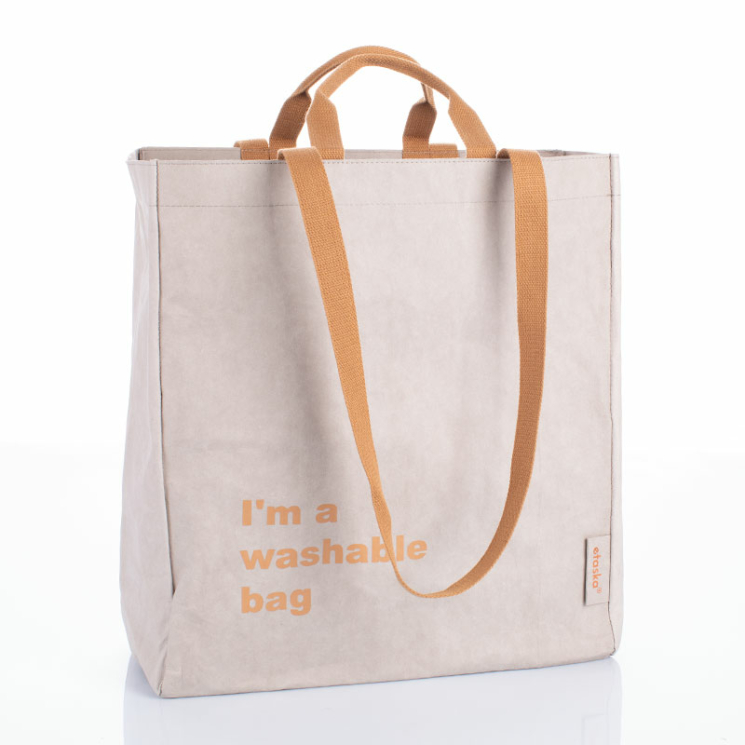 Mosható öko táska szürke színben