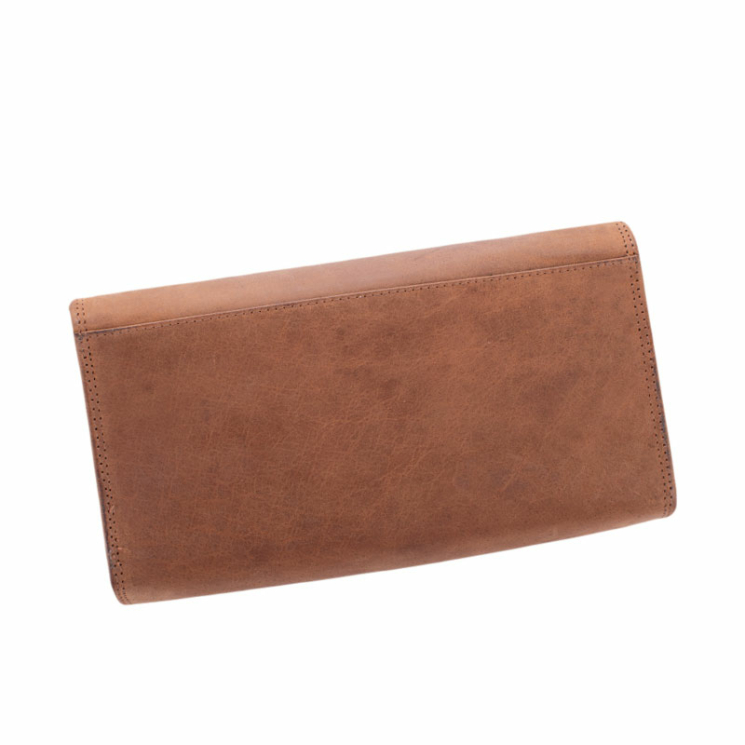 Virágos valódi bőr pincér pénztárca