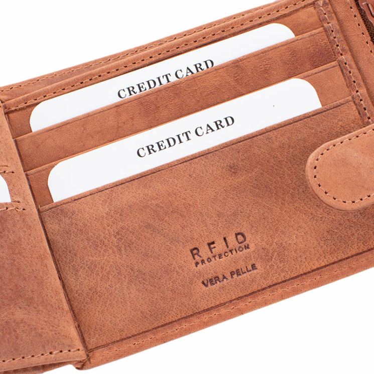 GIULIO valódi bőr férfi pénztárca  RFID rendszerrel 
