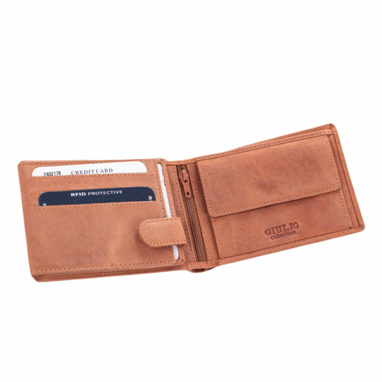 GIULIO valódi bőr férfi pénztárca  RFID rendszerrel 