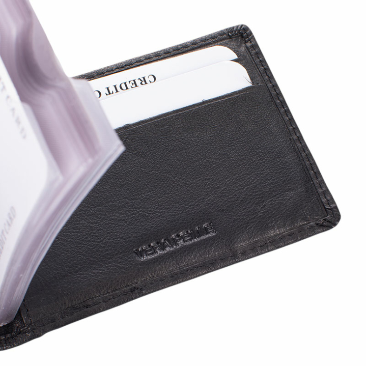 GIULIO COLLECTION valódi bőr kártyatartó RFID rendszerrel