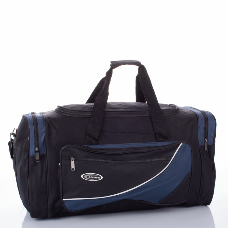 Sport és Utazótáska nagyméretű fekete-kék színben