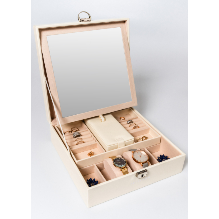 Exkluzív Ékszerdoboz Nagy tükörrel