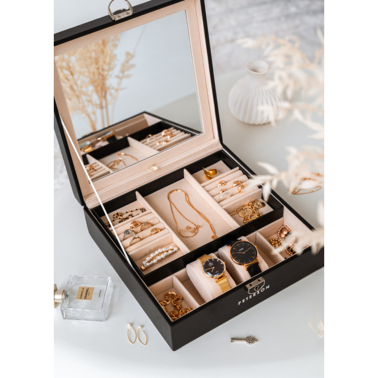 Exkluzív Ékszerdoboz Nagy tükörrel