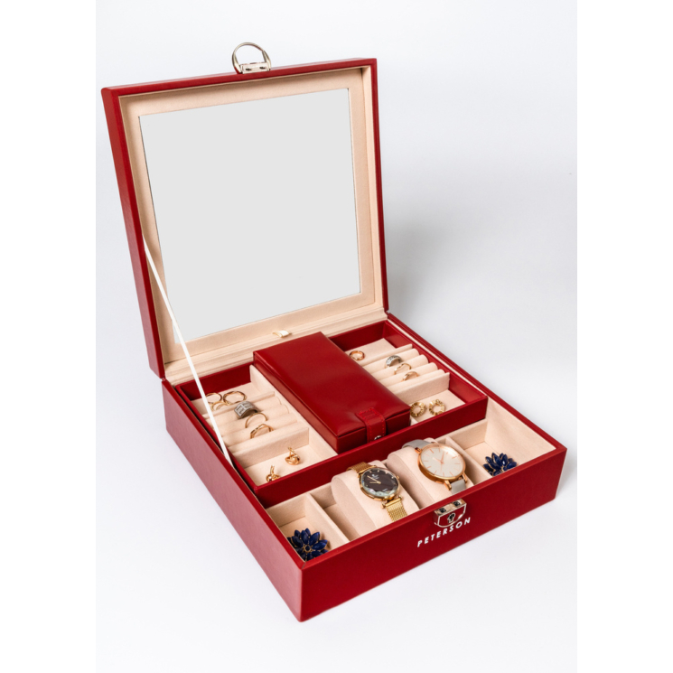 Exkluzív Ékszerdoboz Nagy tükörrel