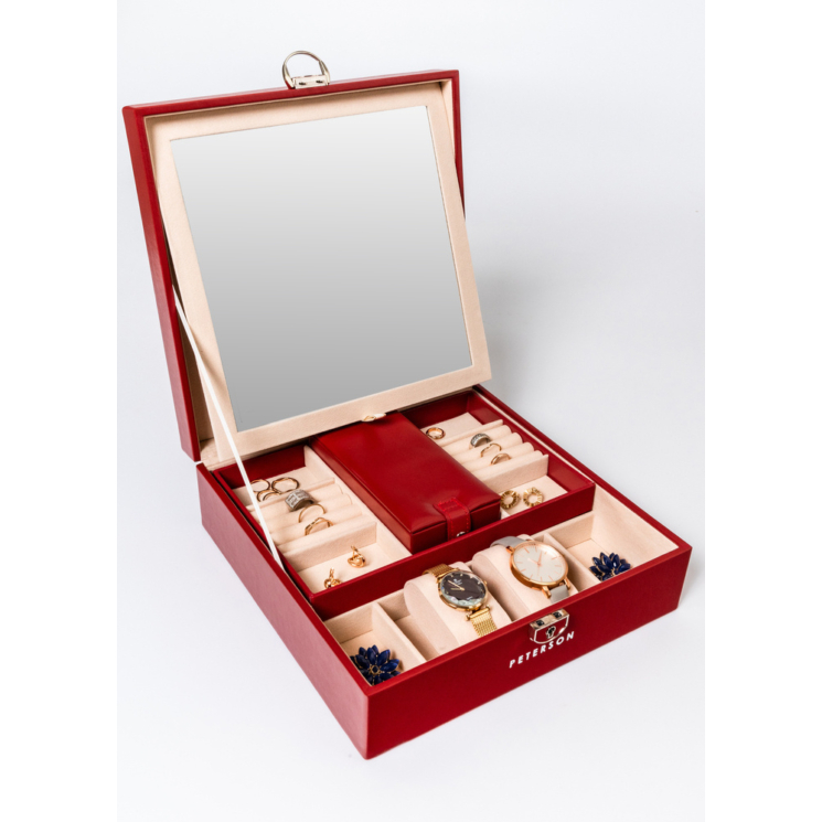 Exkluzív Ékszerdoboz Nagy tükörrel