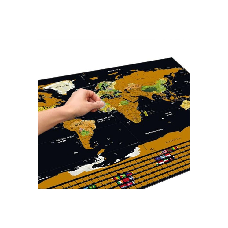 Kaparós Világtérkép - zászlókkal 