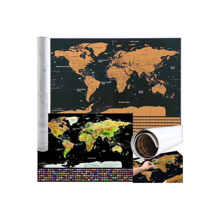 Kaparós Világtérkép - zászlókkal 