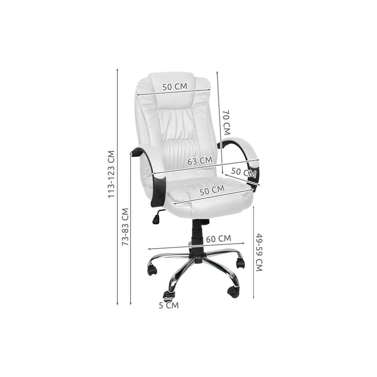 Kényelmes Irodai forgószék fehér színben