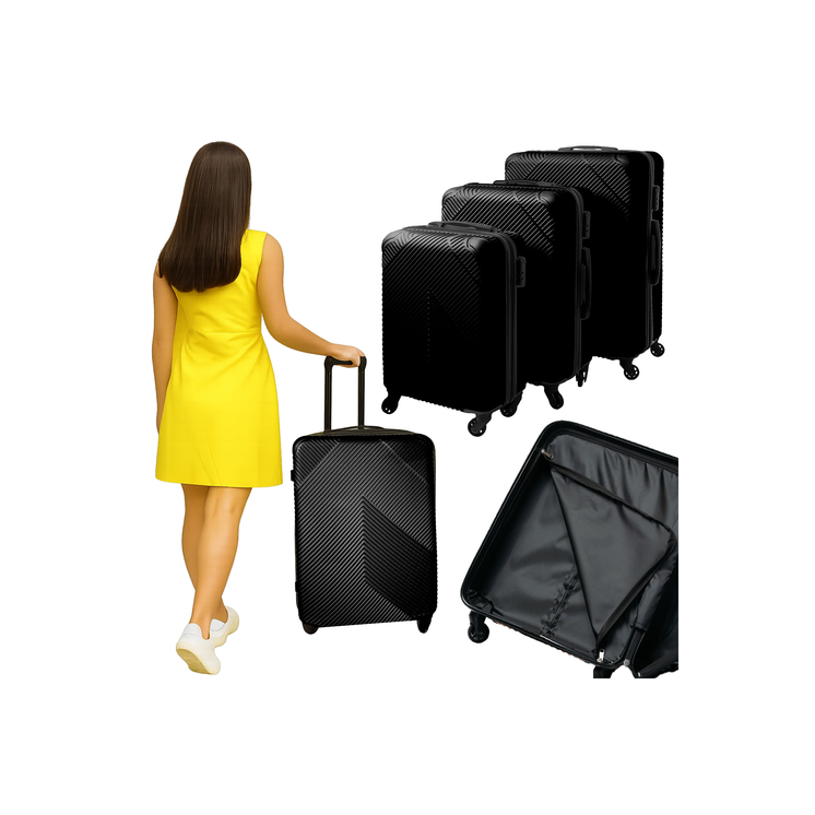 TRIZAND 3 részes bőrönd szett 