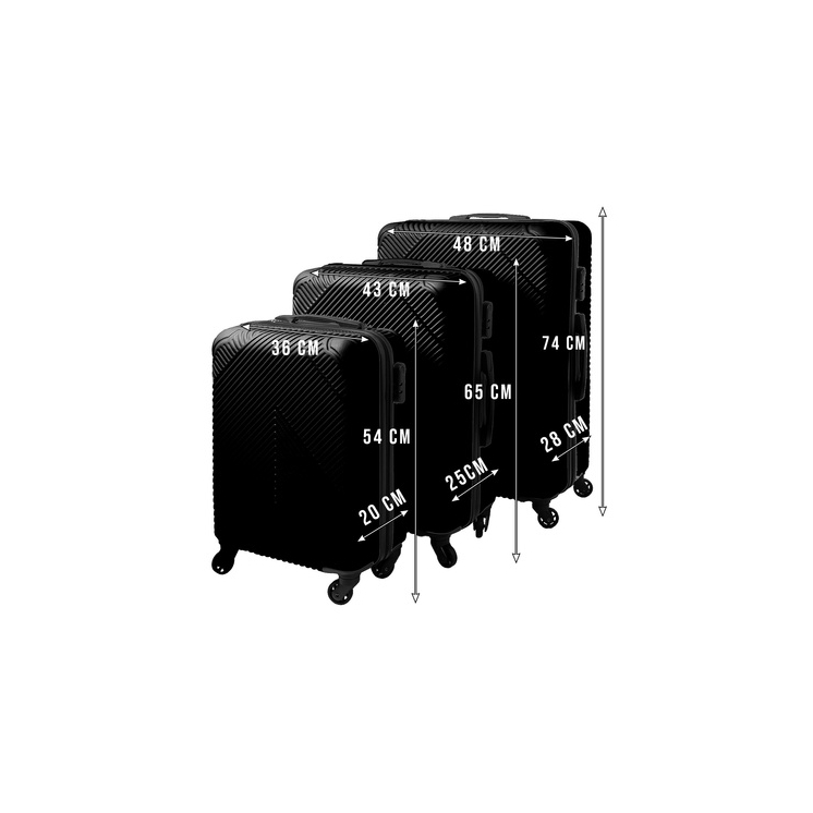 TRIZAND 3 részes bőrönd szett 