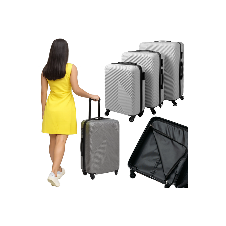 TRIZAND 3 részes bőrönd szett 