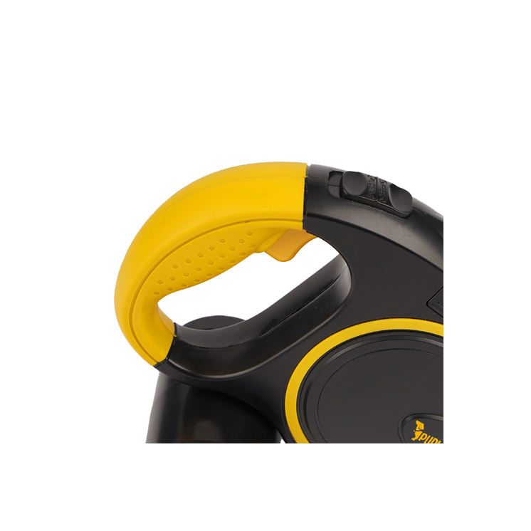 Automata kutyapóráz 10–25 kg-ig, LED-es zseblámpával, zacskó adagolóval, 5 m 