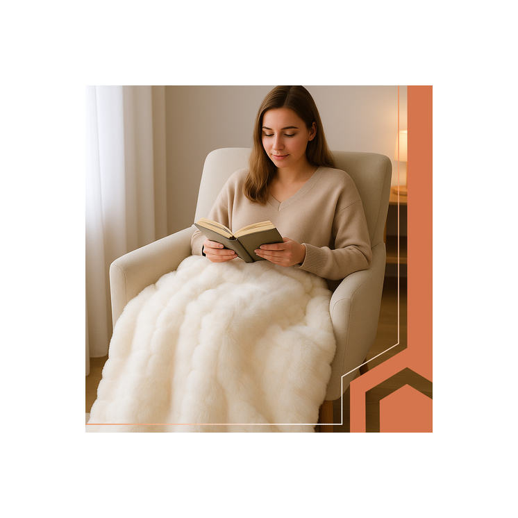 Pihe puha takaró pléd bézs színben 1,6 x 1 m