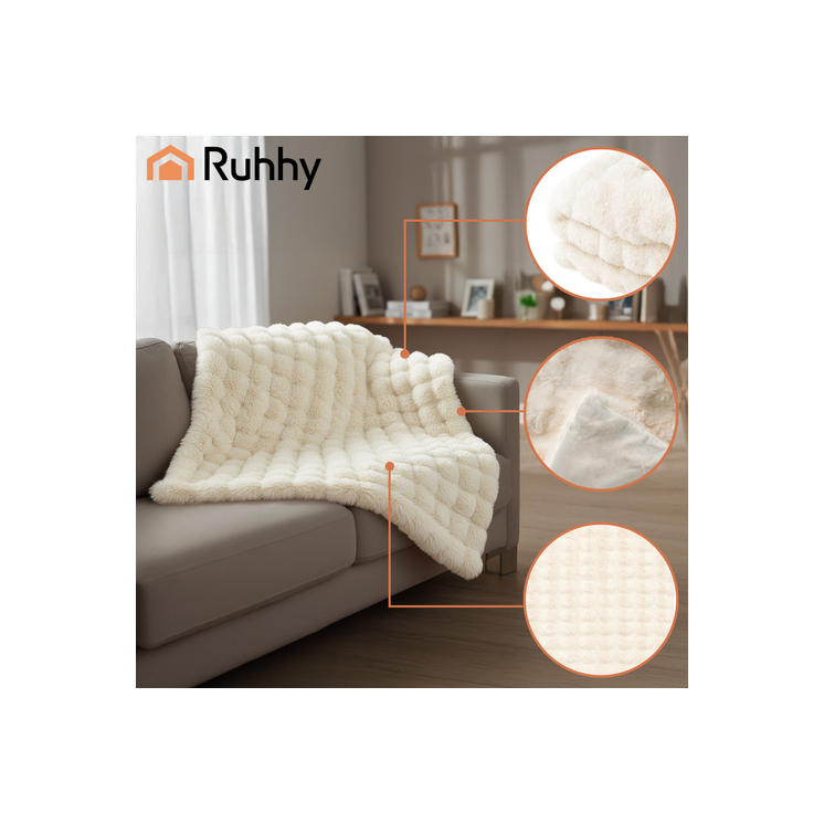 Pihe puha takaró pléd bézs színben 1,6 x 1 m