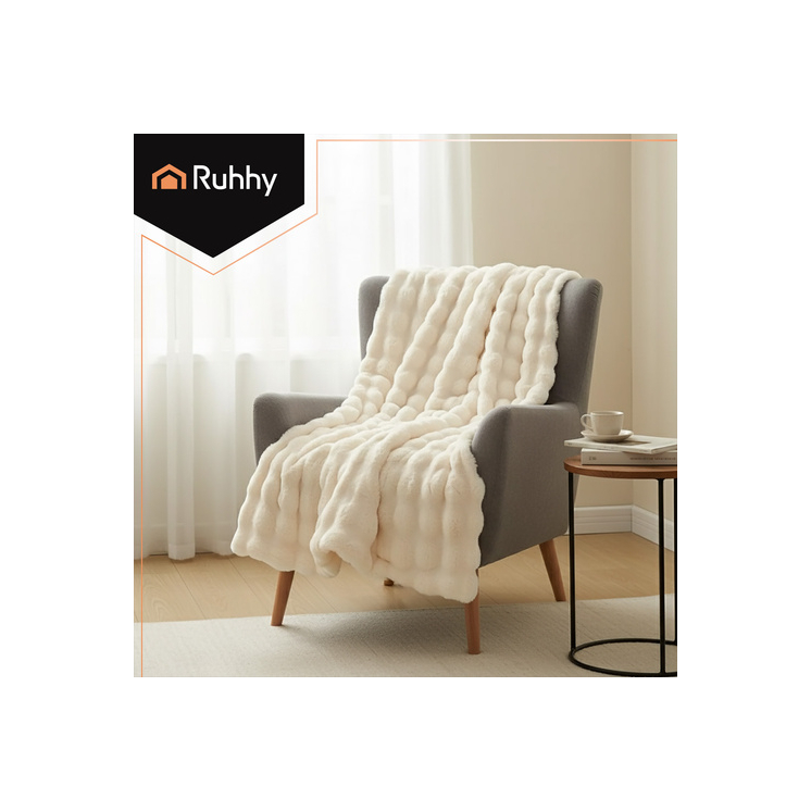 Pihe puha takaró pléd bézs színben 1,6 x 1 m