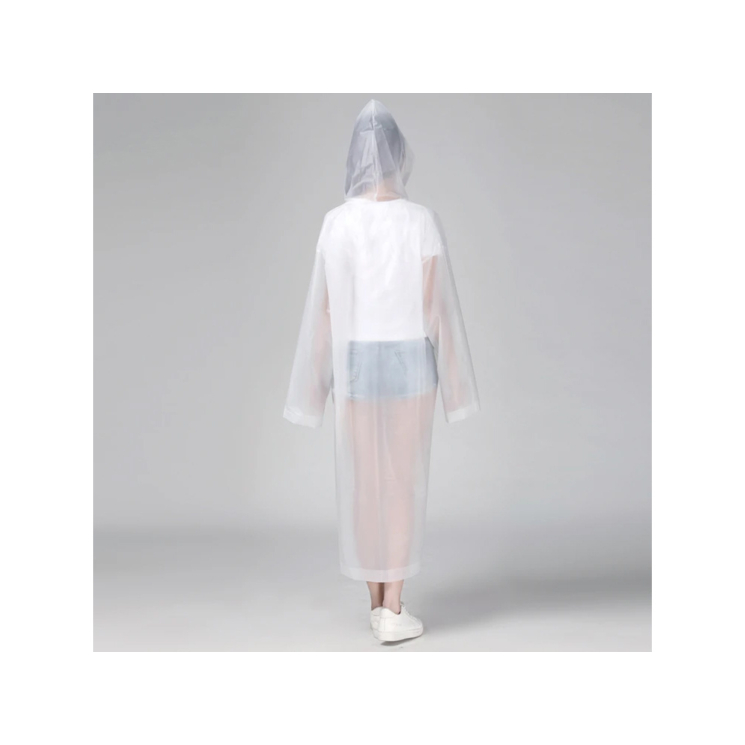 Esőkabát kapucnival fehér