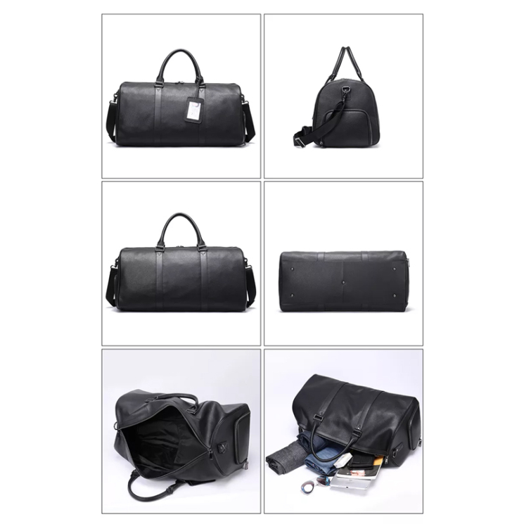 Valódi bőr utazótáska cipőtartós