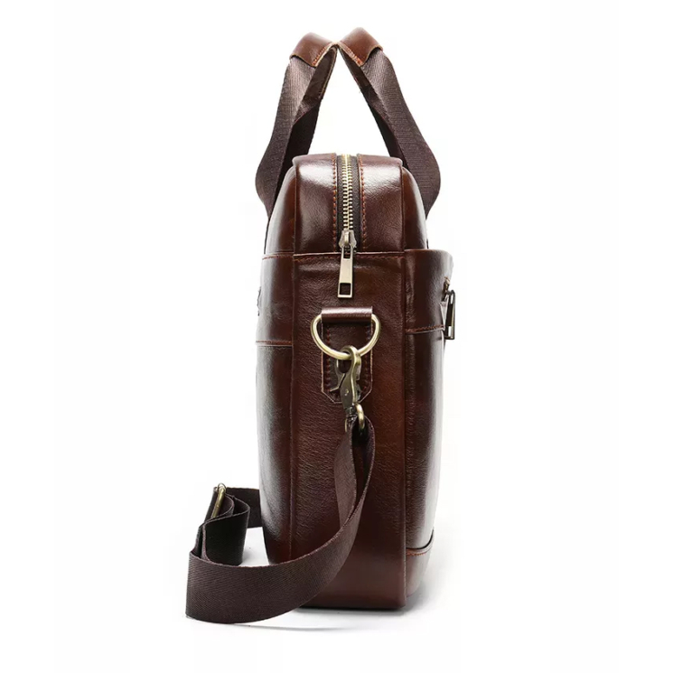 Valódi bőr üzleti táska fekete színben