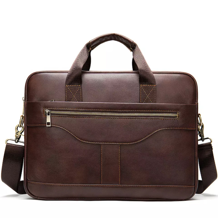 Valódi bőr üzleti táska fekete színben