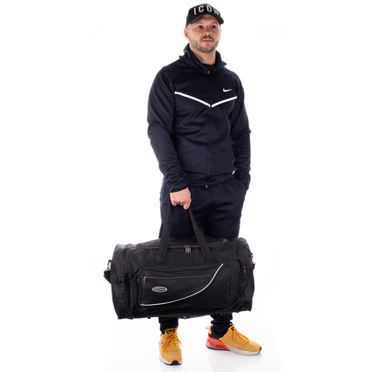 Sport és Utazótáska nagyméretű fekete színben