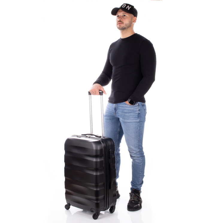 Travelway by Etaska Bőrönd közép méret fekete színben